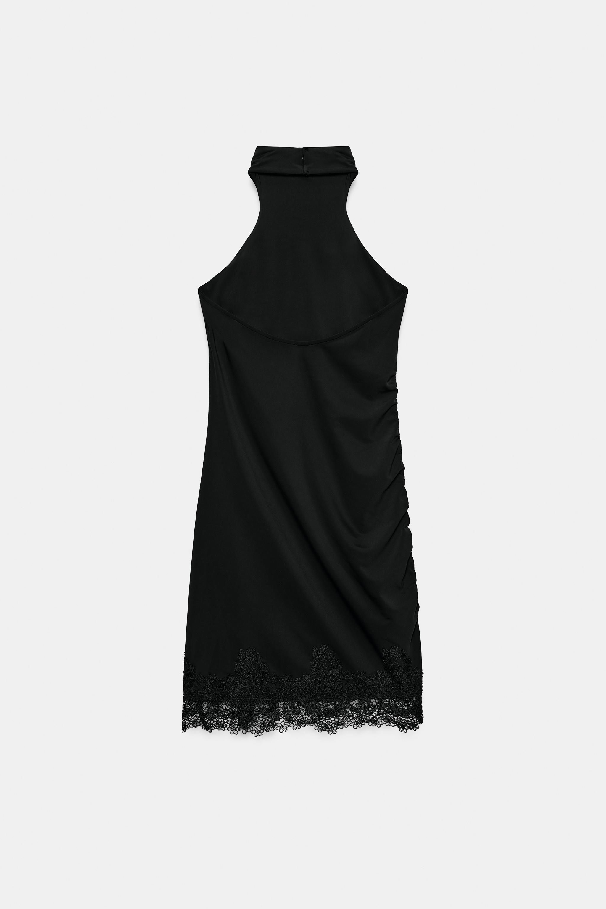 LACE HALTER DRESS